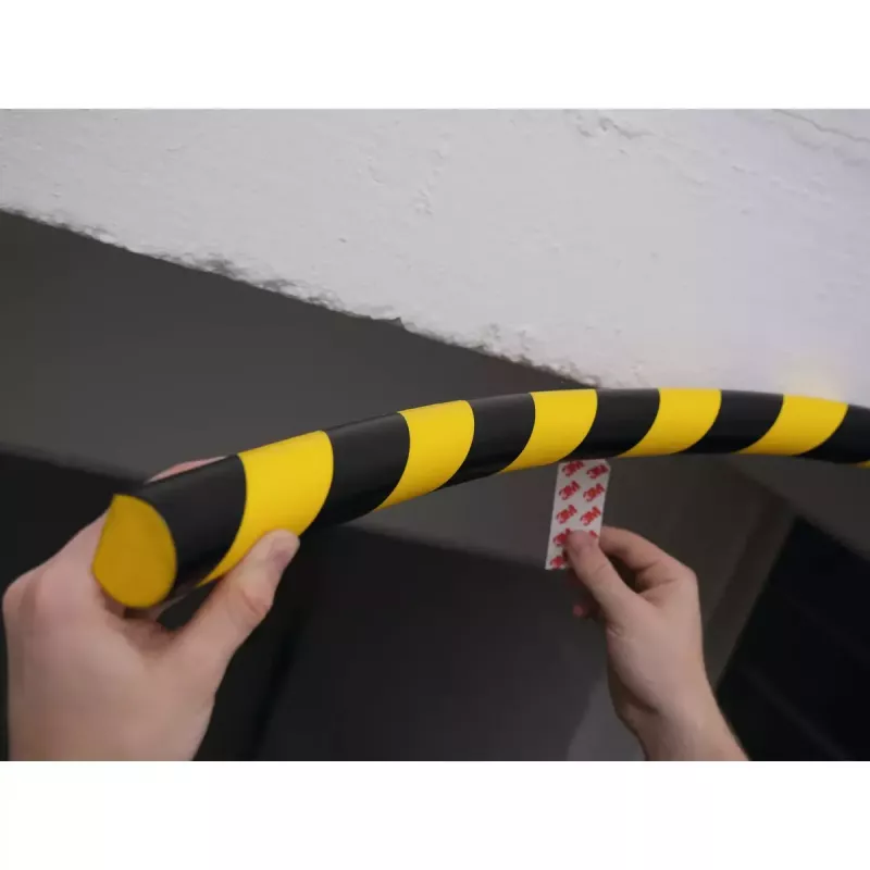 DURABLE S30R Profilo di protezione superfici, giallo/nero, autoadesivo, 1 m