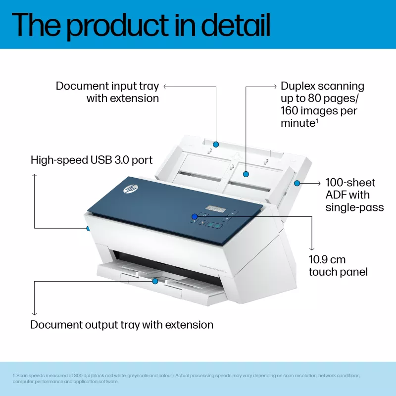 Scanner a fogli HP ScanJet Enterprise Flow 9000 s1 600 x 600 DPI