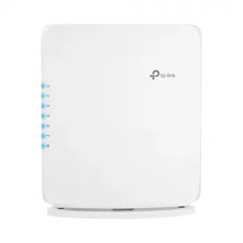 Router Wi-Fi TP‑Link Archer BE450 — Dual‑Band (2,4/5 GHz), Wi‑Fi 7, Multi‑Gigabit Ethernet, 5x LAN, USB, bianco