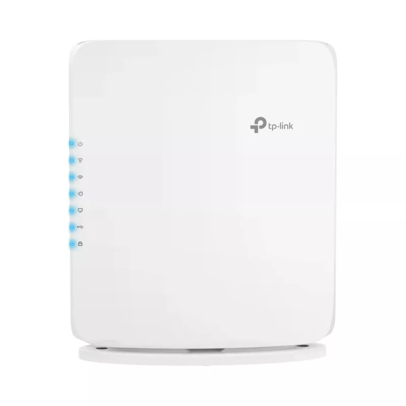 Router Wi-Fi TP‑Link Archer BE450 — Dual‑Band (2,4/5 GHz), Wi‑Fi 7, Multi‑Gigabit Ethernet, 5x LAN, USB, bianco