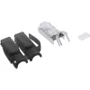 Connettore crimp InLine Cat.6A RJ45 schermato, 3 pezzi nero confezione da 100