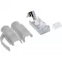 Connettore crimp InLine Cat.6A RJ45 schermato, 3 pezzi grigio confezione da 100