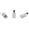 Connettore crimp InLine Cat.6A RJ45 schermato, 3 pezzi nero confezione da 10