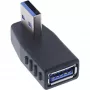 Adattatore USB 3.2 Gen 1 angolare 270° InLine 35300U — USB Type-A a Type-A, connessione ad angolo retto