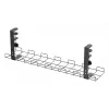 Griglia per gestione cavi 60 cm InLine 23190G per montaggio a tavolo con morsetti a vite, nero