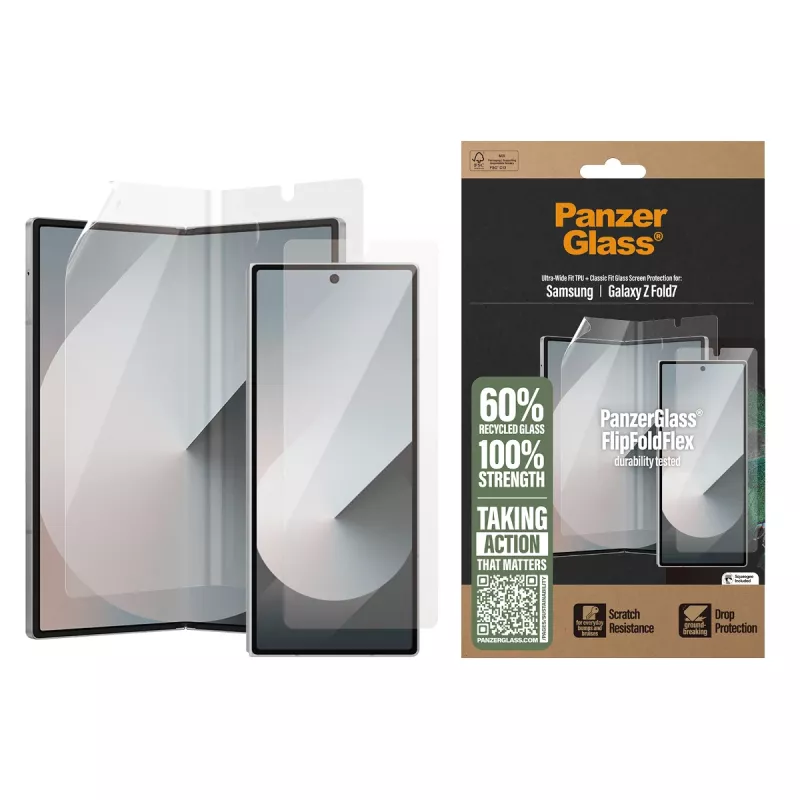 Protezione display PanzerGlass Samsung Galaxy Z Fold7 antigraffio antiurto