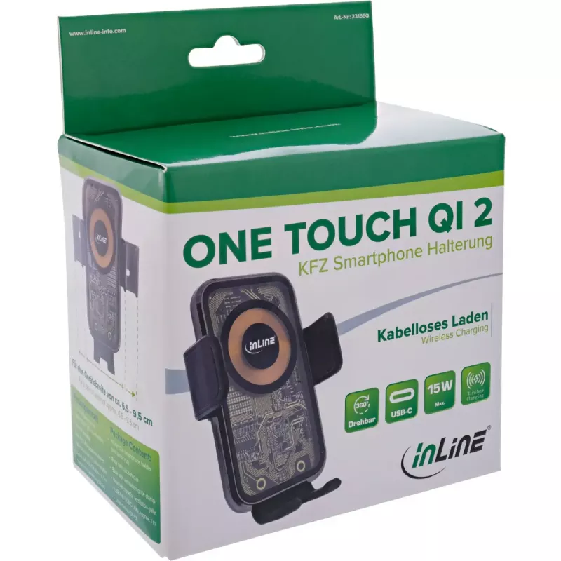 InLine 23156Q supporto passivo supporto cellulare/smartphone nero, multicolore