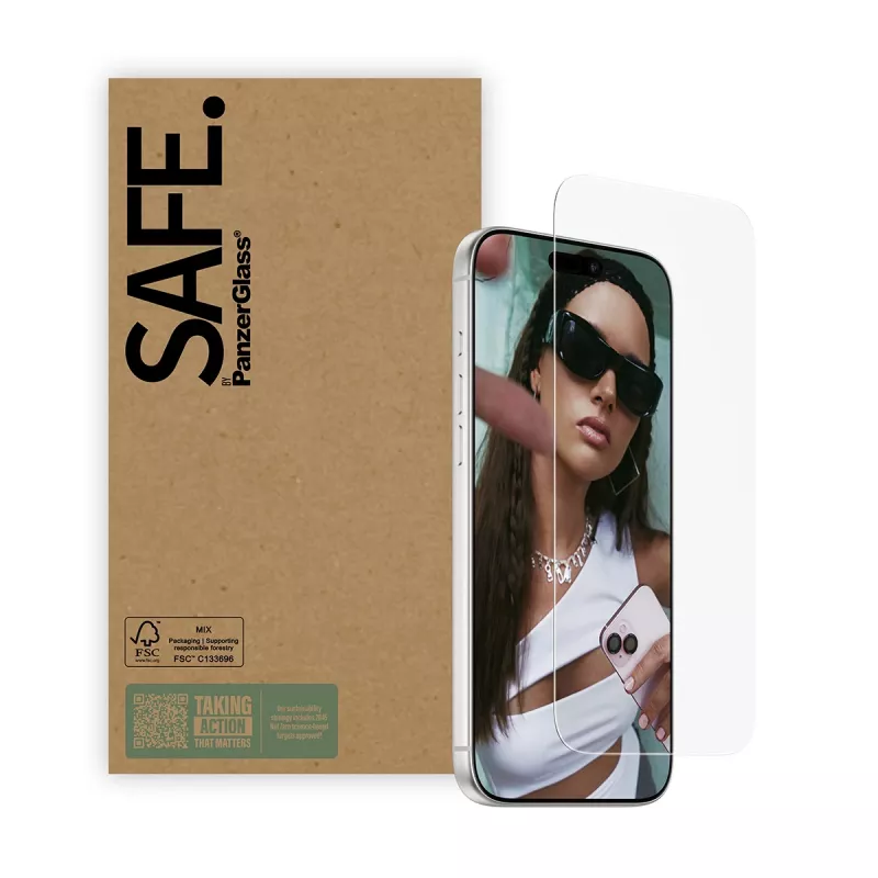 Pellicola protettiva per display PanzerGlass SAFE. by ® iPhone 17 Pro Max | 16 Pro Max | Ultra-Wide Fit | Bulk