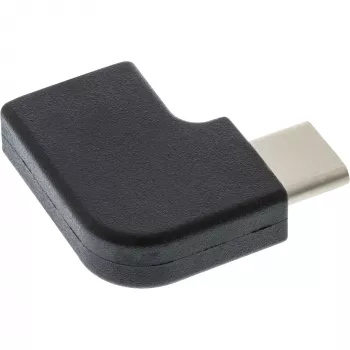 Adattatore USB 3.2 Gen.2 InLine, connettore maschio USB-C / connettore femmina USB-C, ad angolo