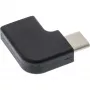 Adattatore USB 3.2 Gen.2 InLine, connettore maschio USB-C / connettore femmina USB-C, ad angolo