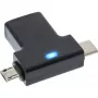 Adattatore OTG USB 3.1/2.0 a T InLine, connettore maschio USB-C o Micro-USB su connettore femmina A
