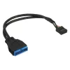 InLine USB 2.0 a 3.0 interno header USB 2.0 / USB 3.0 interno, 0,30 m