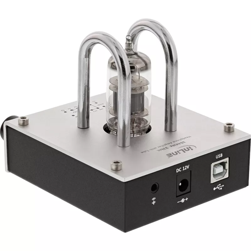 InLine AmpUSB, amplificatore a valvole DAC audio USB HiFi DSD Hi-Res AUDIO