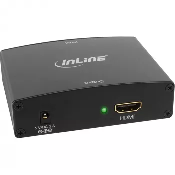 Convertitore InLine VGA + audio a HDMI ingresso VGA e audio RCA uscita HDMI