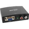 Convertitore InLine VGA + audio a HDMI ingresso VGA e audio RCA uscita HDMI