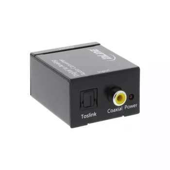Convertitore audio InLine da digitale ad analogico ingresso Toslink o RCA uscita 2x RCA stereo