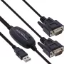 Cavo adattatore InLine USB 2.0 a 2x seriale USB Type-A a 2x connettore maschio Sub-D 9 pin 1,5 m