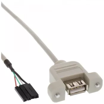 Cavo adattatore USB 2.0 InLine 33440F 0,60 m connettore femmina USB A / connessione header