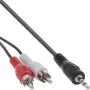 Cavo audio 2x connettore maschio RCA / jack stereo 3,5 mm InLine 89939S 1,5 m