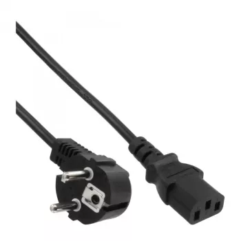 Cavo di alimentazione InLine, CEE 7/7 angolato / connettore maschio IEC C13 3 poli, 7 m