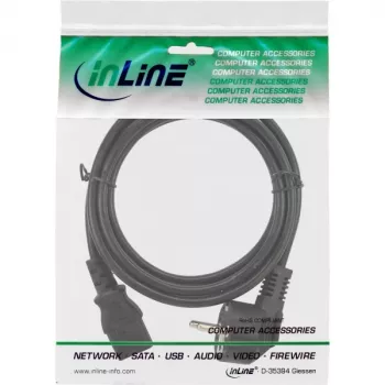 Cavo di alimentazione InLine, CEE 7/7 angolato / connettore maschio IEC C13 3 poli, 7 m
