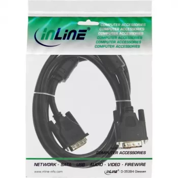 Cavo DVI-I 24+5 M/M Dual Link InLine 17793 3 m