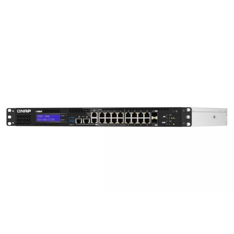 Switch di rete QNAP QGD-1602-C3758-16G Managed L2 2.5G Ethernet (100/1000/2500) nero, grigio