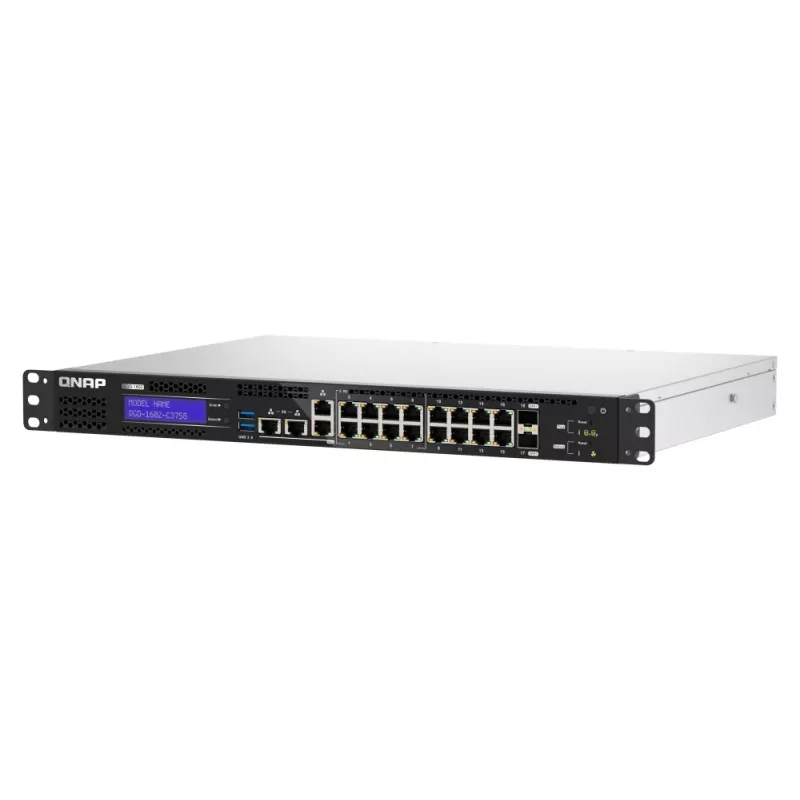 Switch di rete QNAP QGD-1602-C3758-16G Managed L2 2.5G Ethernet (100/1000/2500) nero, grigio