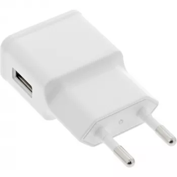 Alimentatore USB singolo InLine 31504W 100-240V a 5V/1,2A bianco