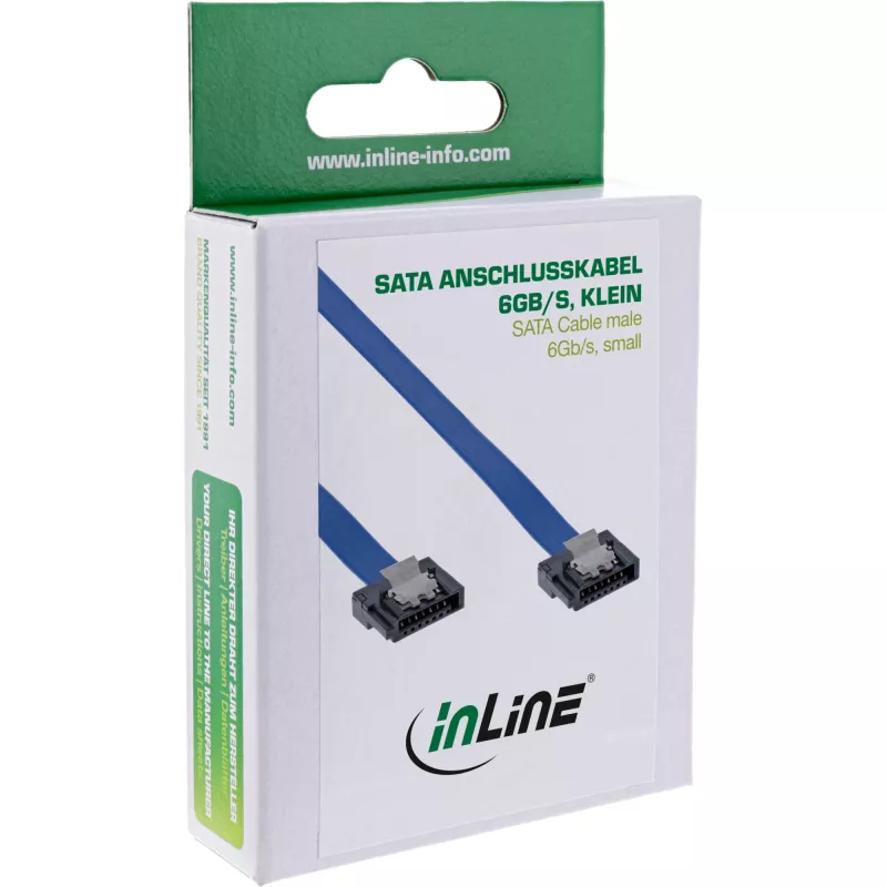 Cavo InLine SATA 6Gb/s connettore piccolo 0,15 m con fermi 27701K
