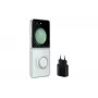 Samsung EF-XF73KKTEGWW Starter Pack per Galaxy Z Flip5, custodia Clear Gadget Case + alimentatore, trasparente/nero