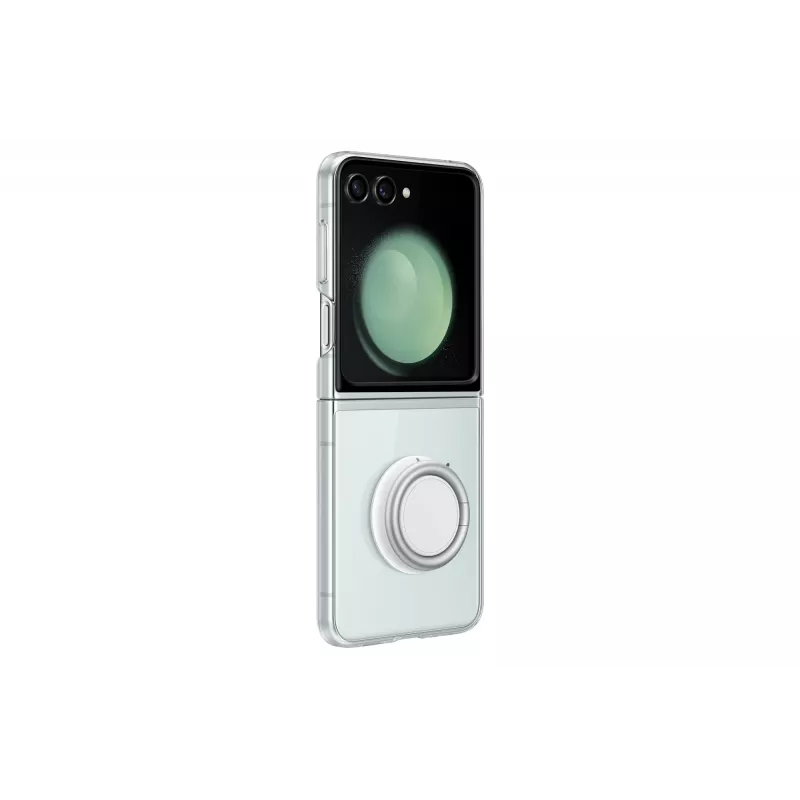 Samsung EF-XF73KKTEGWW Starter Pack per Galaxy Z Flip5, custodia Clear Gadget Case + alimentatore, trasparente/nero