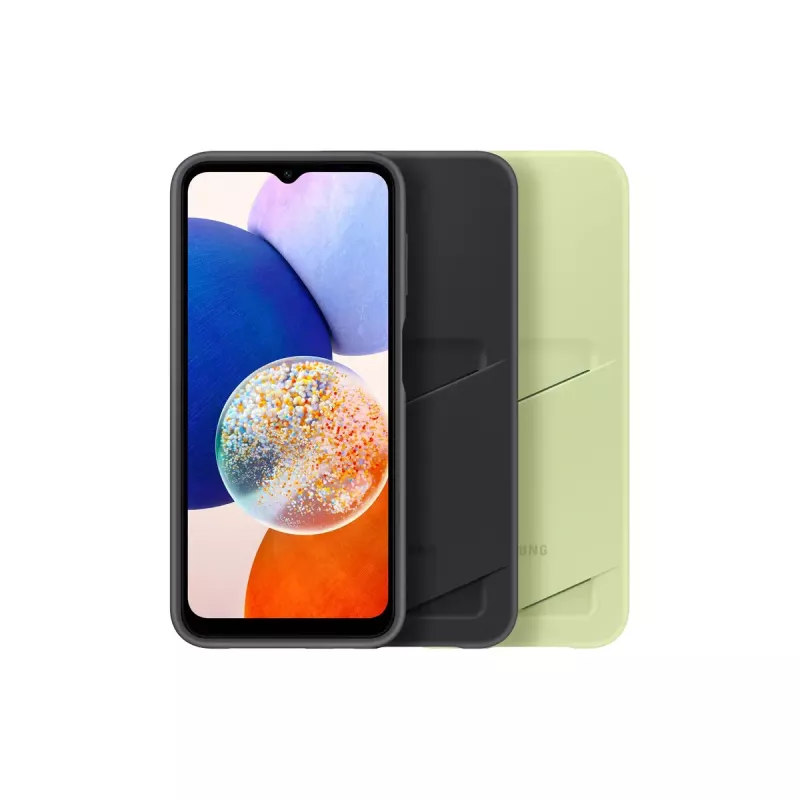 Samsung EF-OA146 cover posteriore con porta carte per Galaxy A14 / A14 5G, TPU, lime