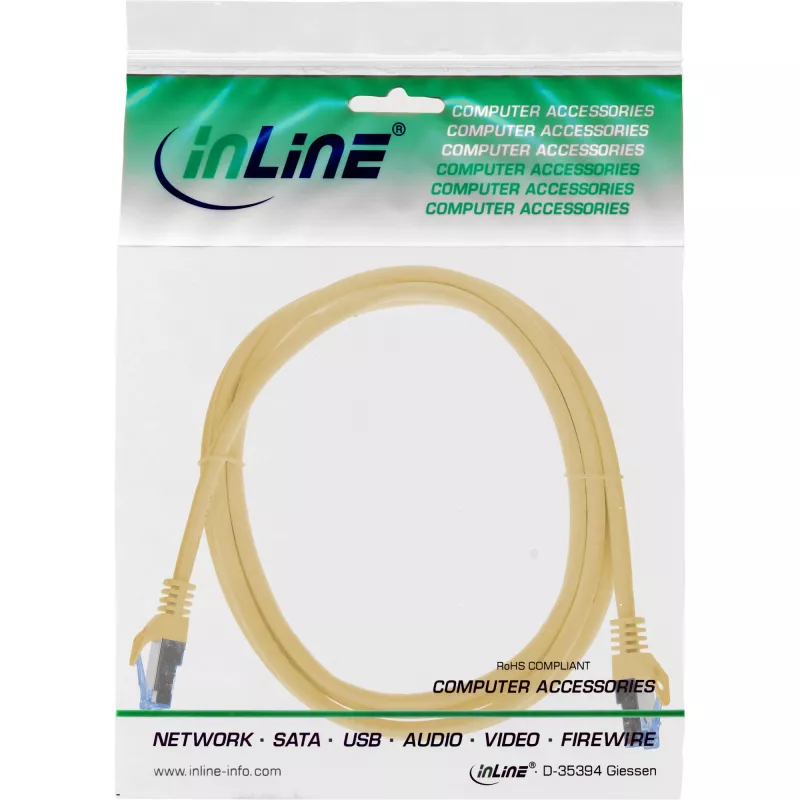 Cavo di rete InLine 72614Y giallo 1,5 m Cat6a S/FTP (S-STP)