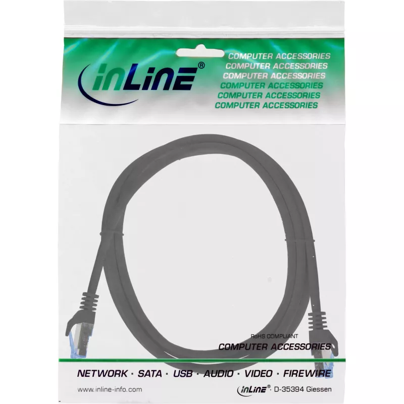 Cavo di rete InLine 72614S nero 1,5 m Cat6a S/FTP (S-STP)