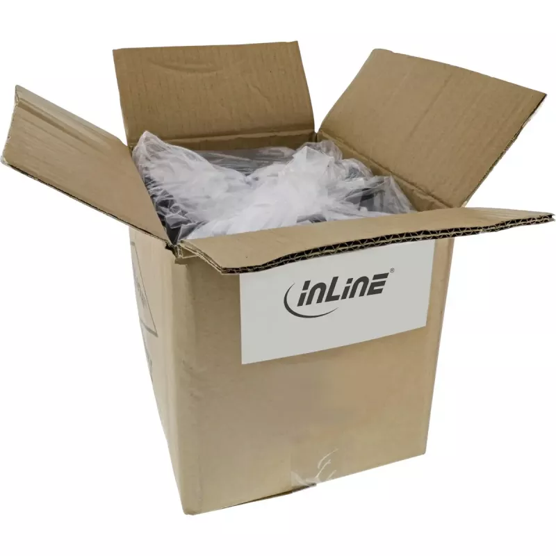 InLine B-76402R Bulk-Pack da 40 cavi patch, S/FTP PiMf, Cat.6, 250 MHz, PVC, rame, rosso