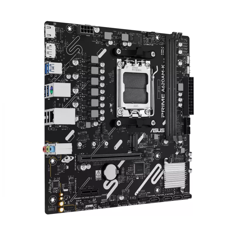 Scheda madre ASUS PRIME A620AM-K Socket AM5 microATX DDR5, 2 DIMM, max 128 GB, chipset A620A