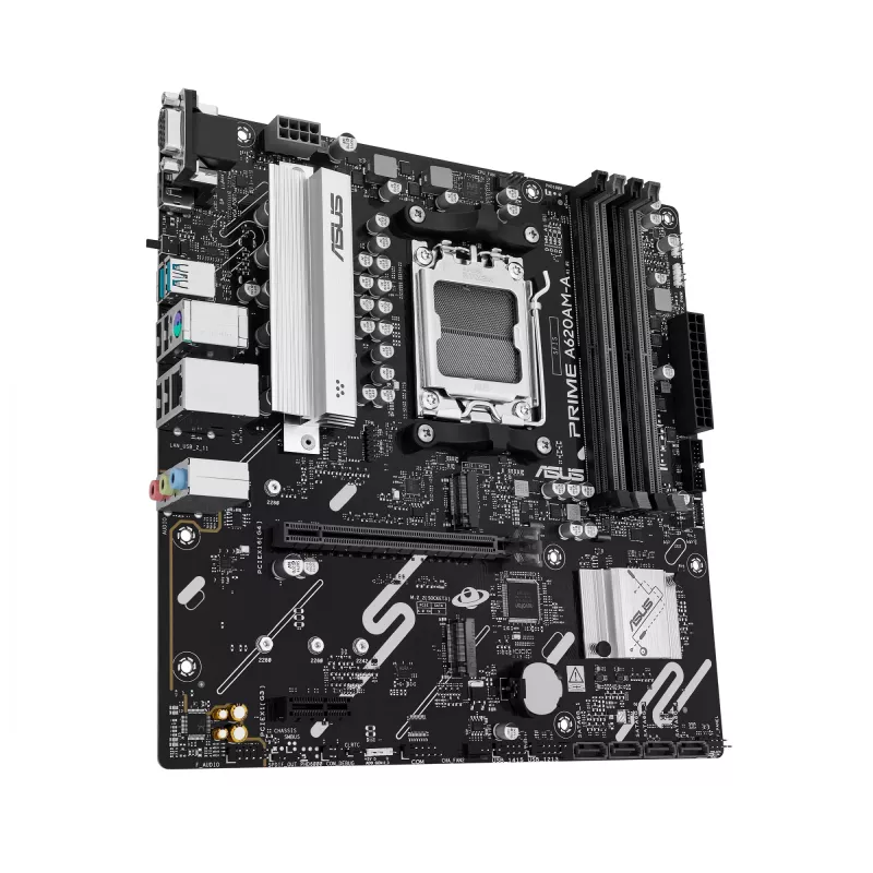 Scheda madre ASUS PRIME A620AM-A-CSM, A620, AM5, Micro ATX