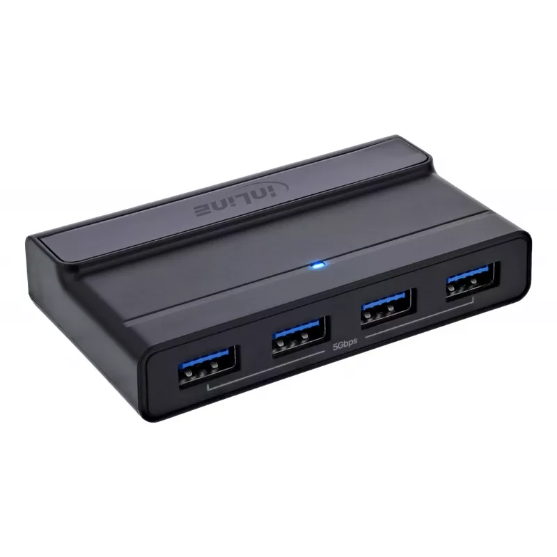 Switch di condivisione USB-C InLine 60604I con hub USB a 4 porte