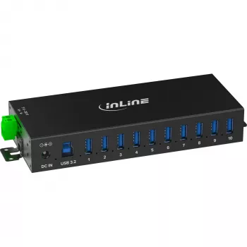 Hub di interfaccia InLine 35396C USB 3.2 Gen 1 (3.1 Gen 1) Type-B 5000 Mbit/s nero