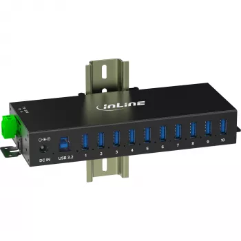 Hub di interfaccia InLine 35396C USB 3.2 Gen 1 (3.1 Gen 1) Type-B 5000 Mbit/s nero