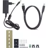 InLine 35396A hub USB 3.2 Gen 1 industriale, 4x USB-A, porta host USB-B, 5 Gbit/s, alloggiamento in alluminio, nero, con alimentatore