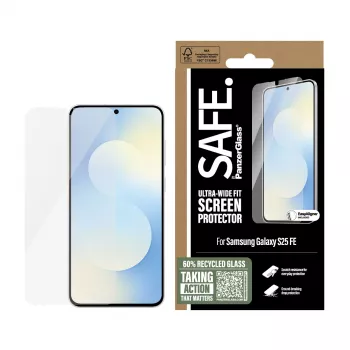 PanzerGlass SAFE. by ® protezione display Samsung Galaxy S25 FE 5G | Ultra-Wide Fit con EasyAligner