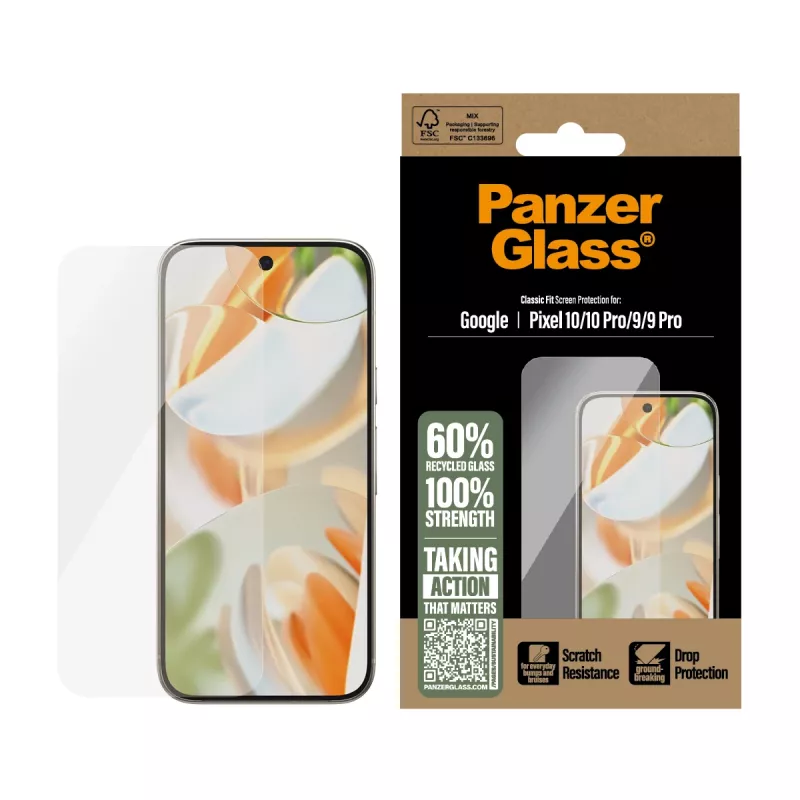 PanzerGlass ® pellicola protettiva display Google Pixel 10 | 10 Pro 5G | 9 5G | 9 Pro 5G | Classic Fit