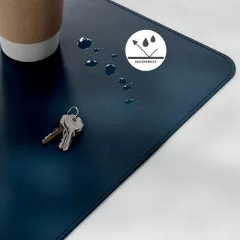 Tappetino da scrivania LEITZ Large Desk Mat, PVC, blu scuro, 400 x 800 x 2 mm