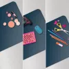 Tappetino da scrivania LEITZ Large Desk Mat, PVC, blu scuro, 400 x 800 x 2 mm