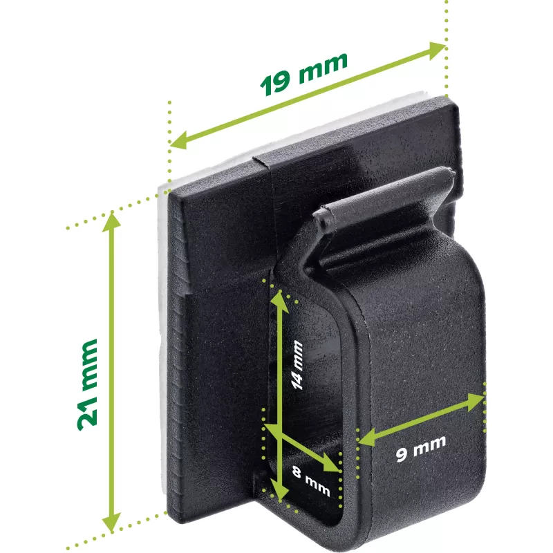 InLine 59971F Gestore cavi universale fermacavi nero 10 pz.