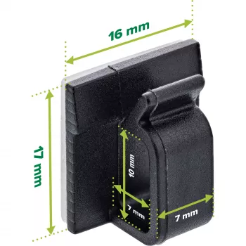 InLine 59971E Gestore cavi universale ganci per cavi nero 10 pz.