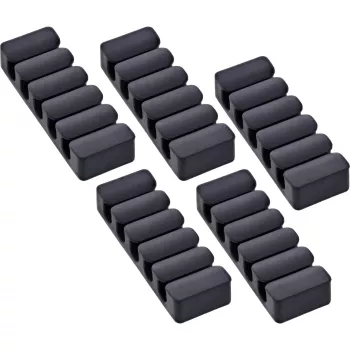 InLine 59971K Organizer per cavi universale clip per cavi nero 5 pz.