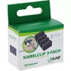 InLine 59971J Organizer per cavi universale clip per cavi nero 5 pz.